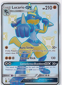 Lucario GX SV64/SV94 Pokemon Sword & Shield Hidden Fates Shiny Vault