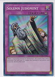 Solemn Judgment First Edition Collectors Rare - Maze of Memories MAZE-EN063 Yu-Gi-Oh! Card