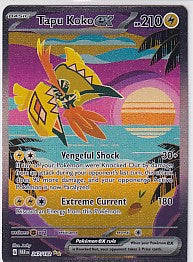 Tapu Koko EX Special Illustration Rare - Paradox Rift 247/182 Pokemon Card