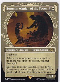 Boromir, Warden of the Tower R 0302 Showcase Lord of the Rings Magic The Gathering Card