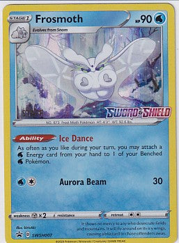 Frosmoth Prerelease Staff Holo STAMPED - Sword & Shield Promo SWSH007 Pokemon Card