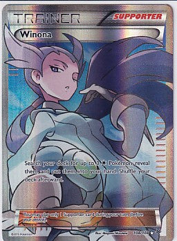 *LP* Winona Full Art Ultra Rare - XY Roaring Skies 108/108 Pokemon Card