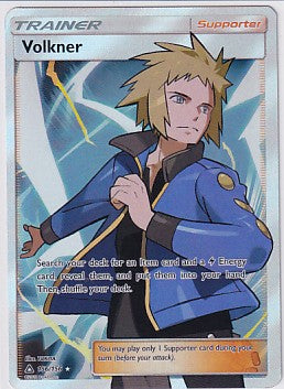 Volkner Full Art Ultra Rare - Ultra Prism 156/156 Pokemon Card