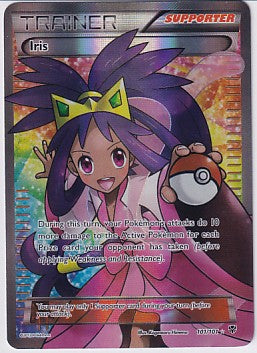 *MP* Iris Full Art Ultra Rare - Black & White Plasma Blast 101/101 Pokemon Card