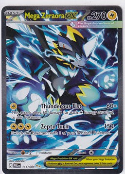 *MP* Mega Zeraora ex 114/084 Pokemon Mega Evolutions Pitch Black