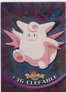 *MP* Clefable #36 Holofoil 1999 Topps Pokemon TV Animation Series 1