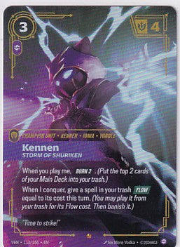 Kennen, Storm Of The Shuriken 113/166 Riftbound Vendetta #1
