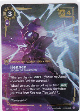 Kennen, Storm Of The Shuriken 113/166 Riftbound Vendetta #2