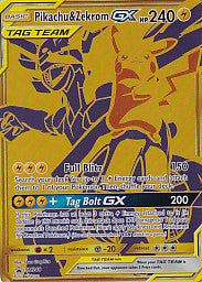 Pikachu & Zekrom GX Holo Promo - Sun & Moon Promo SM248 Pokemon Card