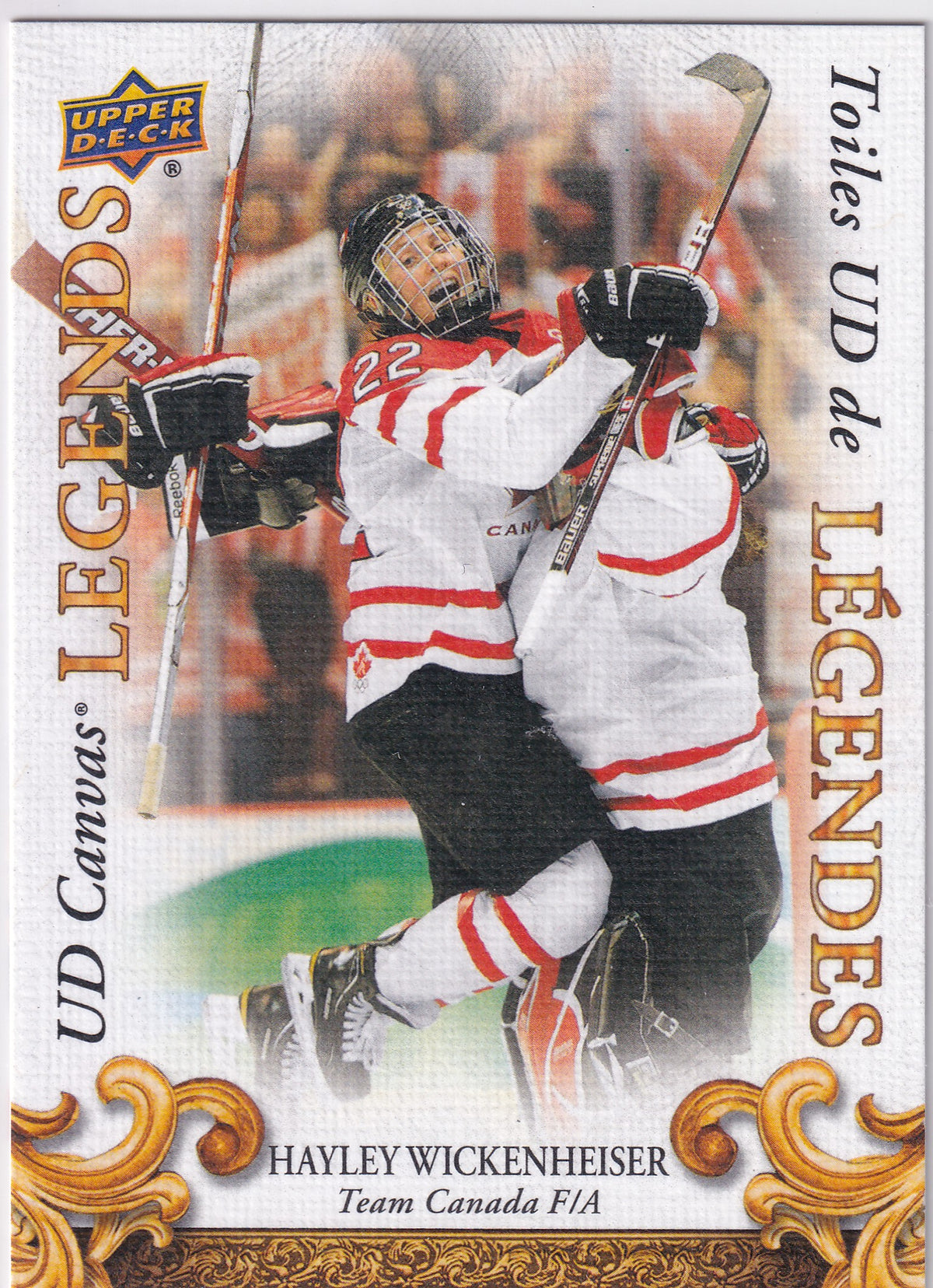 2023 Tim Hortons Collector's Series Hayley Wickenheiser UD Canvas Legends CL-13