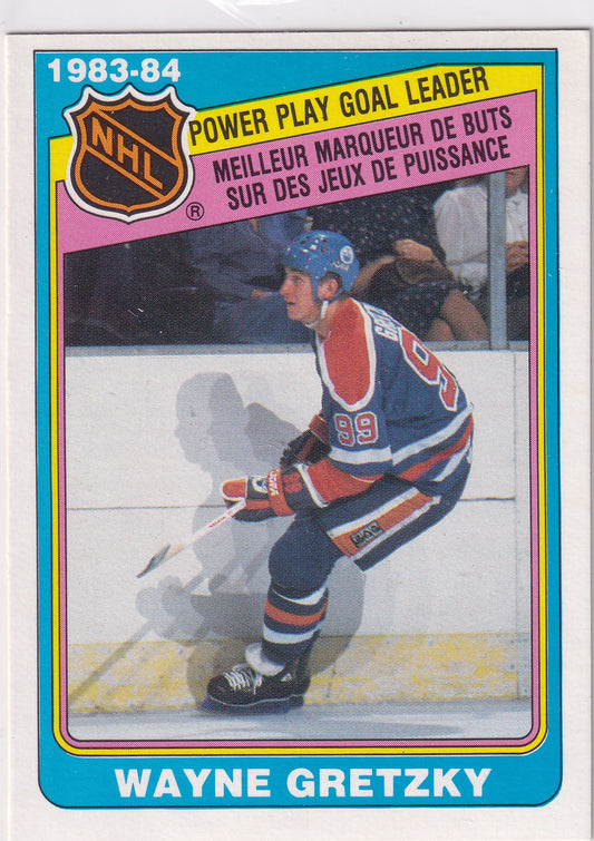 1984-85 O-Pee-Chee Wayne Gretzky Power Play Goal Leader #383