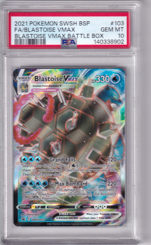 PSA 10 Blastoise VMAX SWSH103 Pokemon Sword & Shield Promo