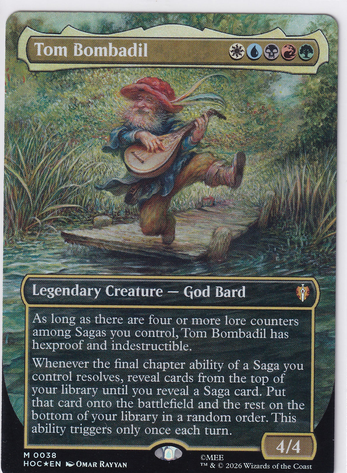 Tom Bombadil 38 (Borderless) Magic The Gathering The Hobbit Eternal-Legal