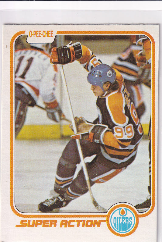 1981-82 O-Pee-Chee Wayne Gretzky Super Action #125
