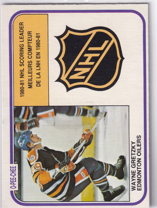 1981-82 O-Pee-Chee Wayne Gretzky Scoring Leader #384
