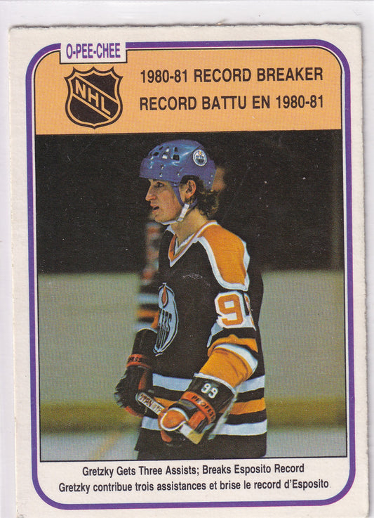 1981-82 O-Pee-Chee Wayne Gretzky Record Breaker #392