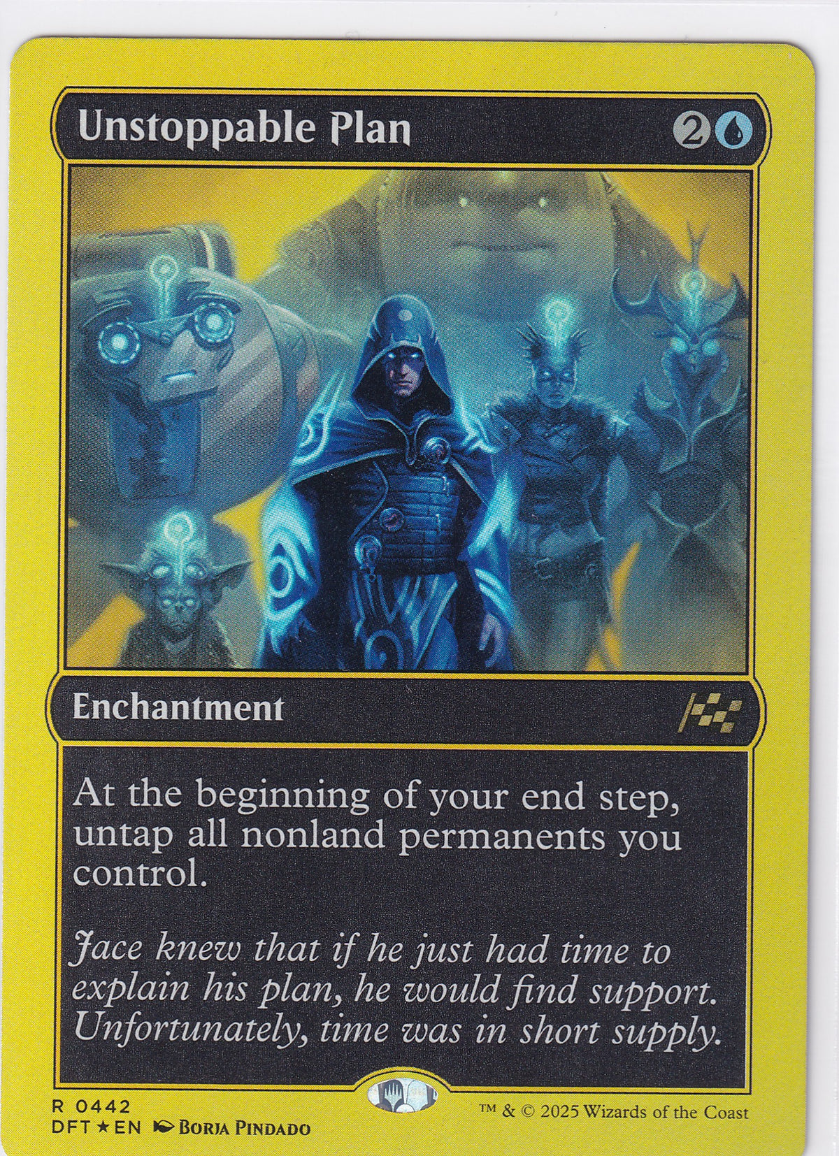 Unstoppable Plan 442 (First Place Foil)  Magic The Gathering Aetherdrift