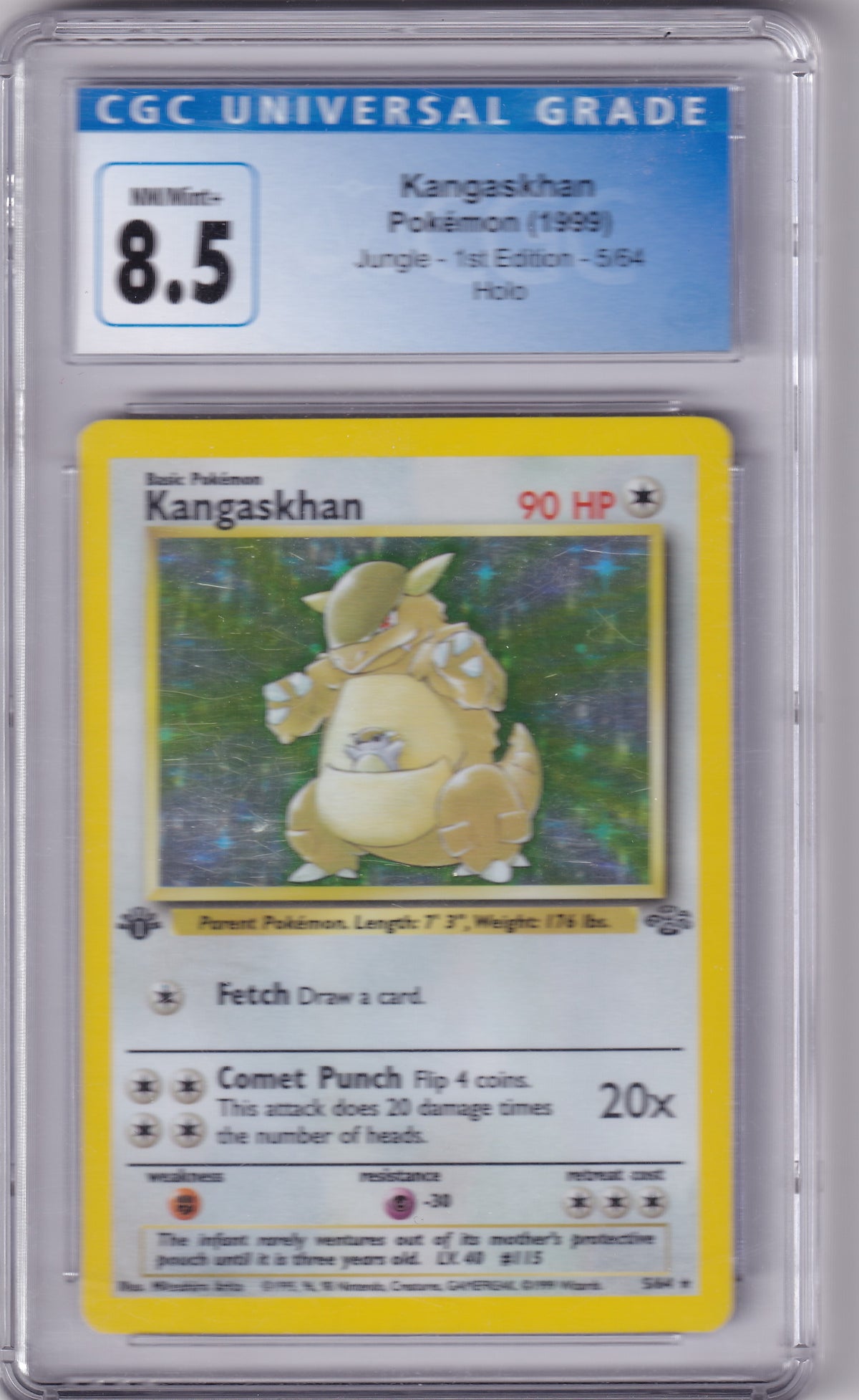 CGC 8.5 Kangaskhan 5/64 Pokemon Jungle 1st Edition
