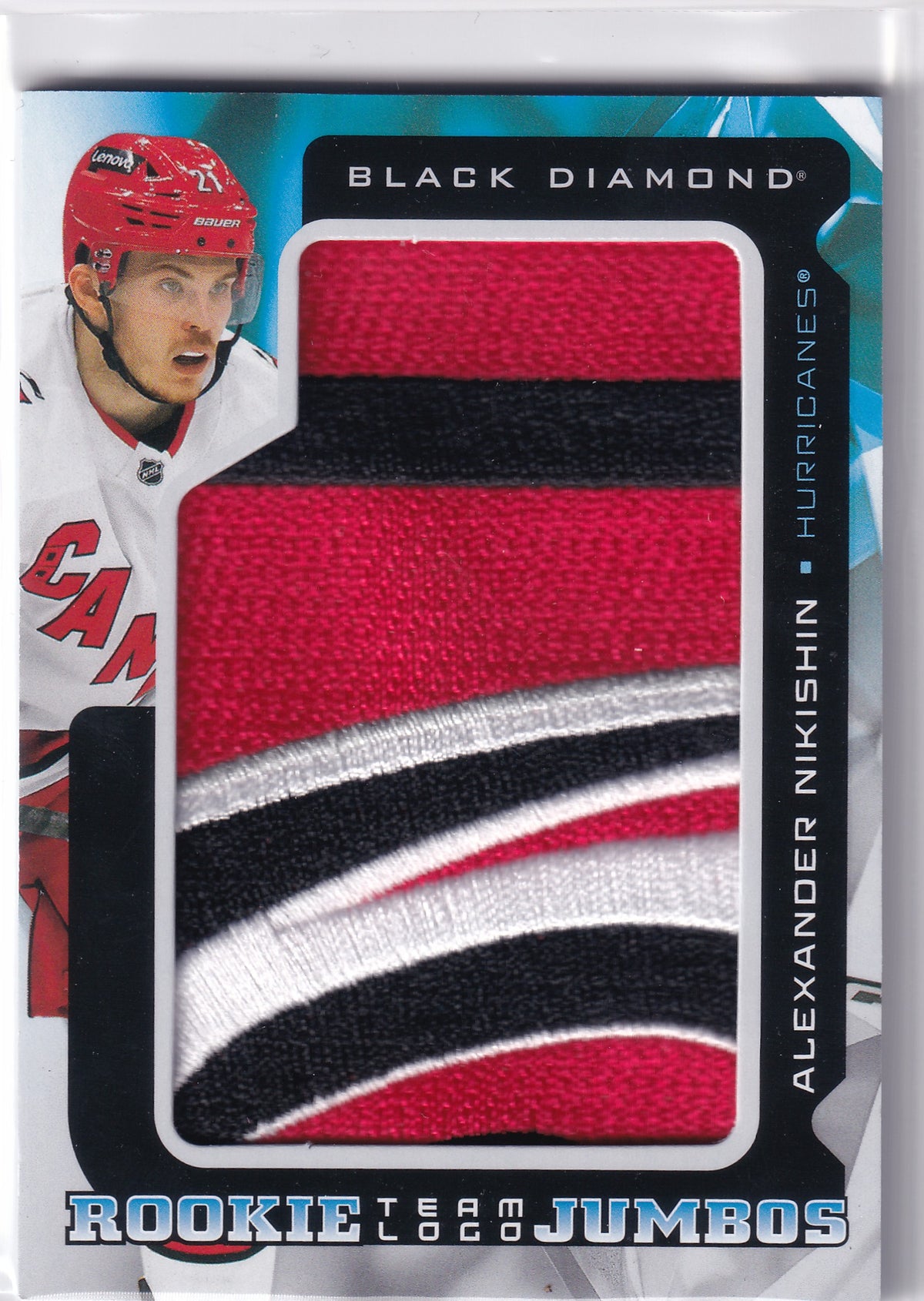 2025-26 Black Diamond Hockey Alexander Nikishin Rookie Team Logo Jumbos RTL-AN