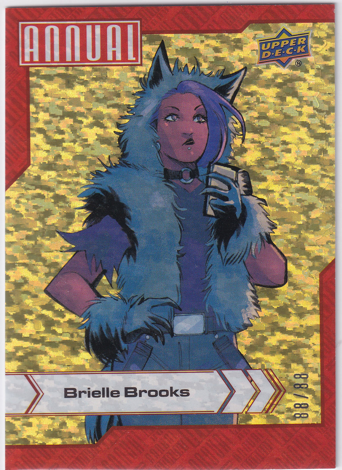 2022-23 Marvel Annual Brielle Brooks Gold Linearity 88/88 #12