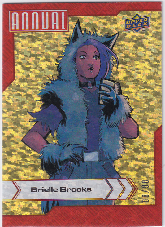 2022-23 Marvel Annual Brielle Brooks Gold Linearity 88/88 #12
