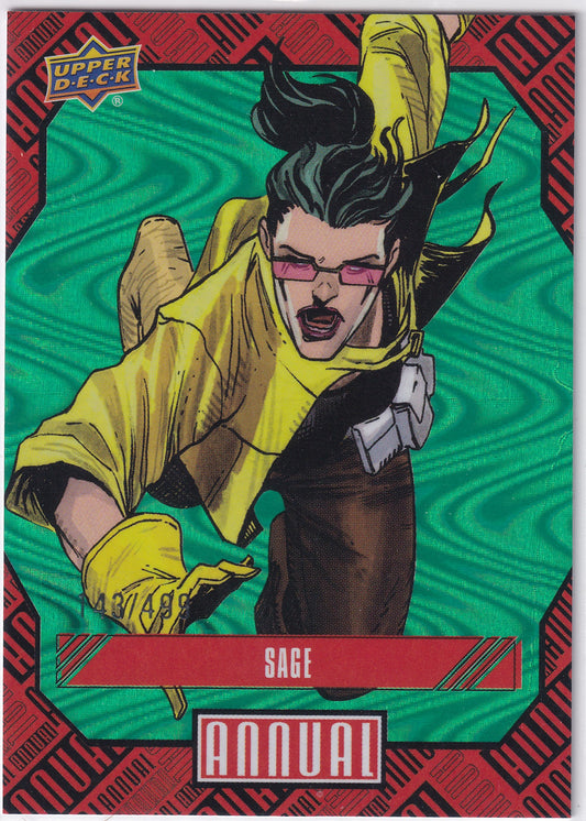 2023-24 Marvel Annual Sage Green 143/199 #69