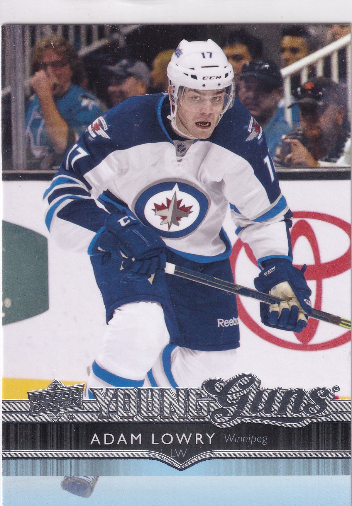 2014-15 Upper Deck Series One Adam Lowry Young Guns #249