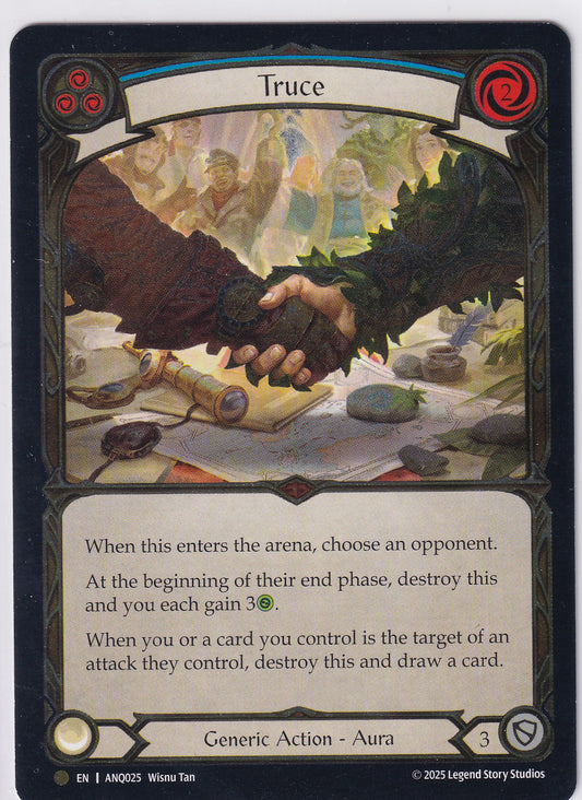 Truce (Blue) (ANQ025) Flesh & Blood Compendium of Rathe - Antiquity Pack
