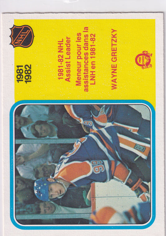 1982-83 O-Pee-Chee Wayne Gretzky Assist Leaders #240