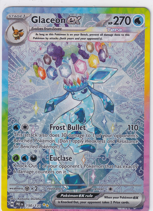 Glaceon ex Prismatic Evolutions Special Illustration Rare 150/131