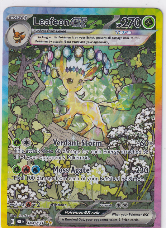 Leafeon ex Prismatic Evolutions Special Illustration Rare 144/131