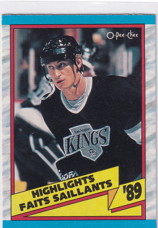1989-90 O-Pee-Chee Wayne Gretzky Highlights #325