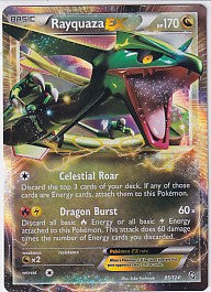 *DMG* Rayquaza EX Ultra Rare - Dragons Exalted 85/124 Pokemon Card