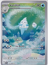 Vanillish Illustration Rare - White Flare 112/086 Pokemon Card