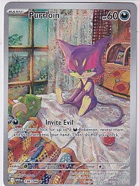 Purrloin Illustration Rare - White Flare 136/086 Pokemon Card