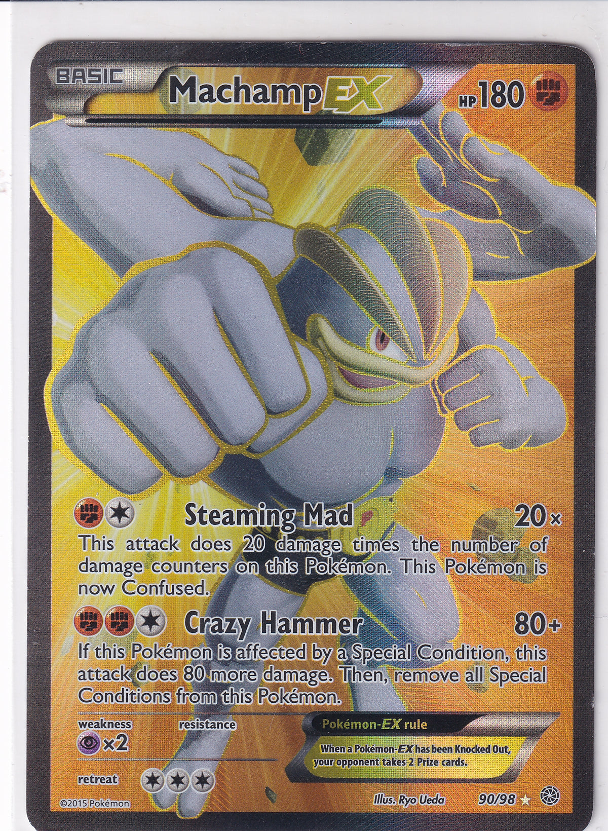 *HP* Machamp EX Ancient Origins 90/98 Pokemon Card