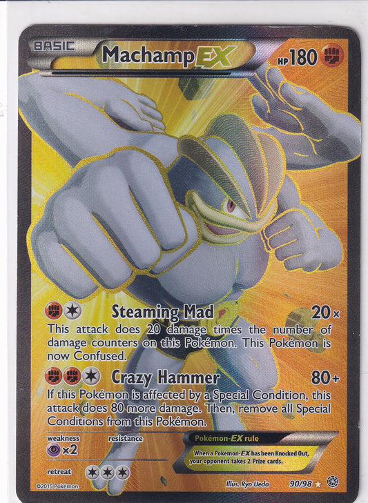 *HP* Machamp EX Ancient Origins 90/98 Pokemon Card