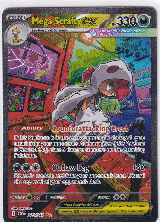 Mega Scrafty ex Ascended Heroes Special Illustration Rare 285/217