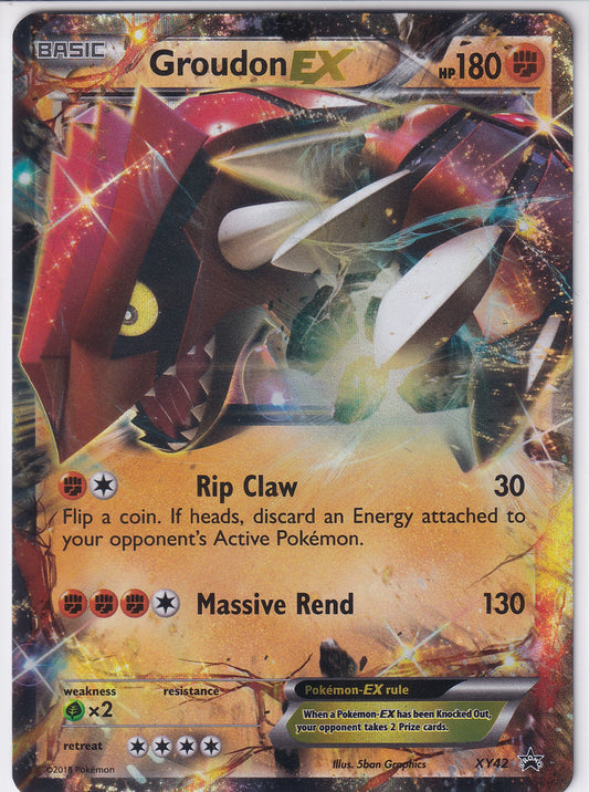 *MP* Groudon EX XY42 Pokemon XY Promos