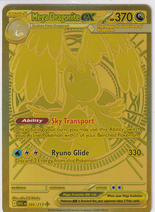Mega Dragonite ex Ascended Heroes Mega Hyper Rare 295/217