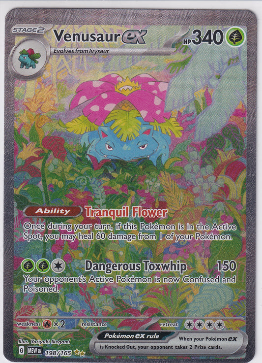 Venusaur EX Special Illustration Art - SV: 151 198/165 Pokemon Card
