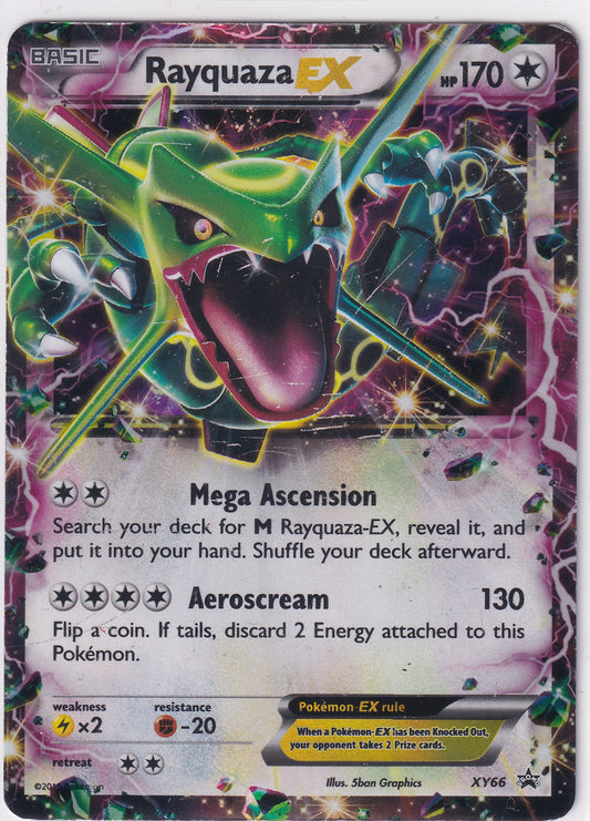 *HP* Rayquaza EX Ultra Rare - Roaring Skies 60/108 Pokemon Card