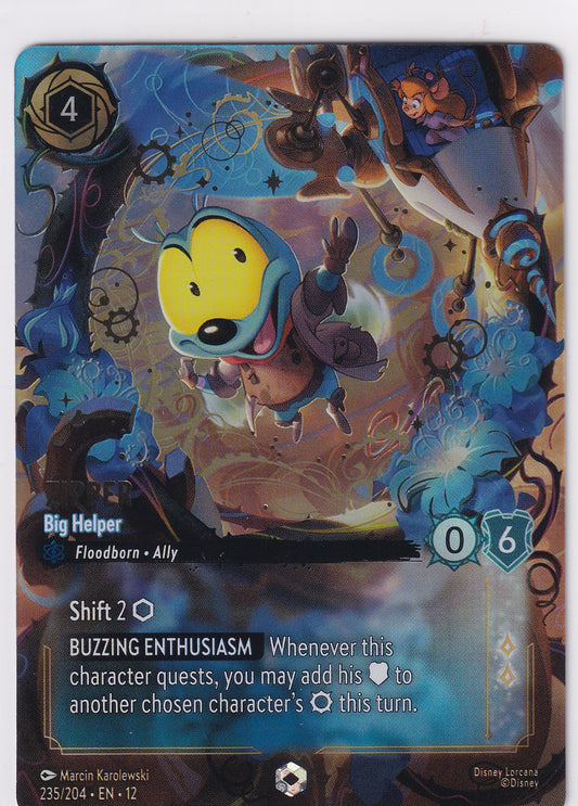 Zipper Big Helper Enchanted - Wilds Unknown 235/204 Lorcana Card