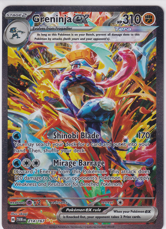 Greninja ex Twilight Masquerade Special Illustration Rare 214/167