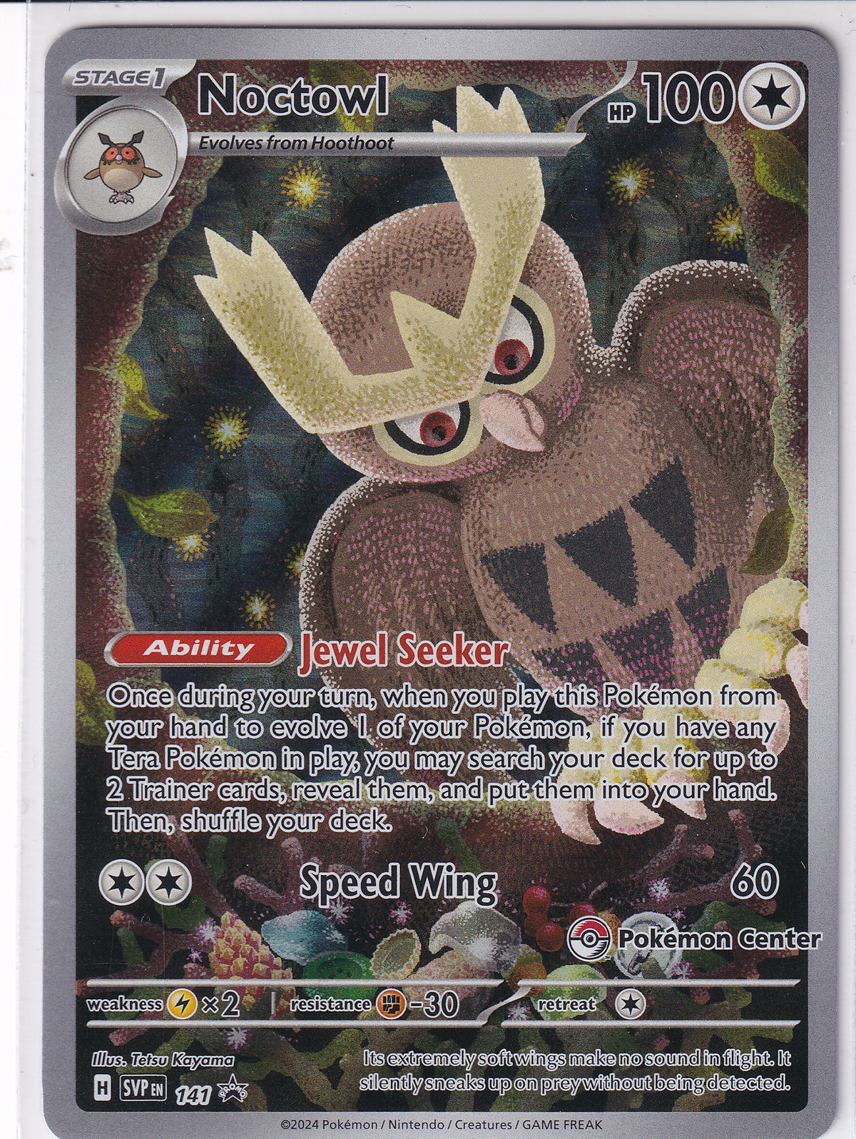 Noctowl 141 (Pokemon Center Exclusive) Pokemon Scarlet & Violet Promo