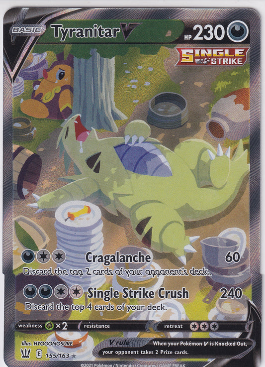 Tyranitar V (Alternate Full Art) Battle Styles Ultra Rare 155/163