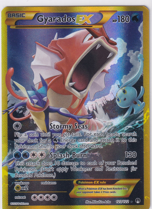 *LP* Gyarados EX Secret Rare - BREAKpoint 123/122 Pokemon Card