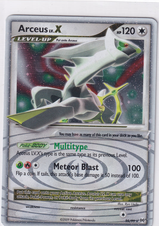 *LP* Arceus Ultra Rare - Platinum Arceus 95/99 Pokemon Card