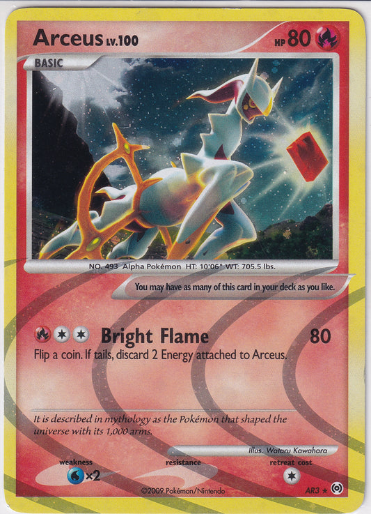 *LP* Arceus Holo Rare - Platinum Arceus AR3 Pokemon Card
