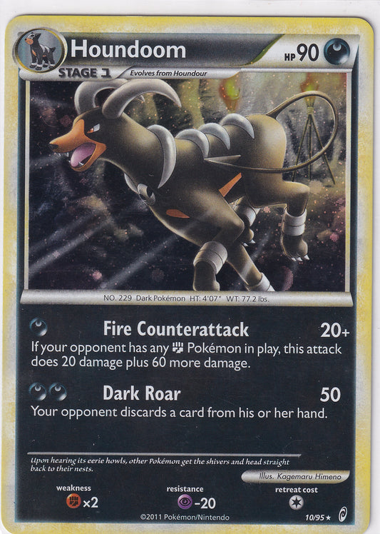 *LP* Houndoom Holo Rare - Call of Legends 10/95 Pokemon Card